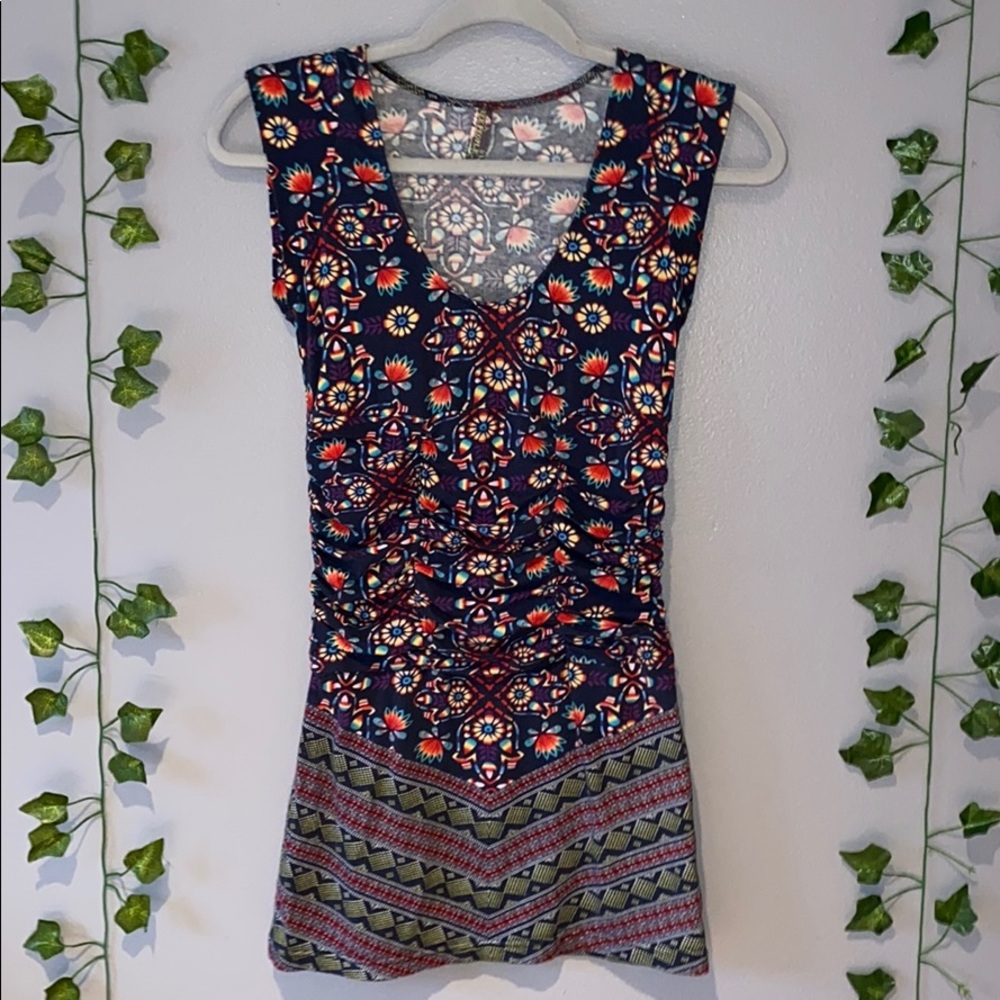 Woman's Free People Multicolor Mini Dress XS
